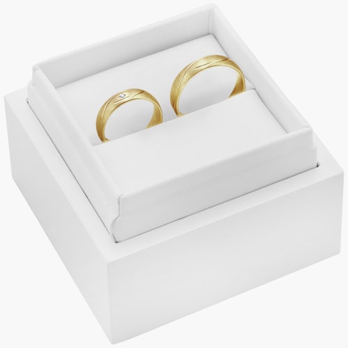 Obrączki ślubne: złote, okrągłe, 5 mm